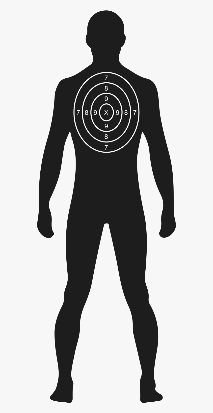 Human Gun Target Png, Transparent Png, Free Download