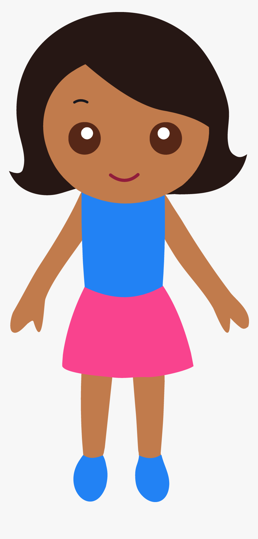 Free Black Girl Clipart - Transparent Background Cartoon Girl Png, Png Download, Free Download