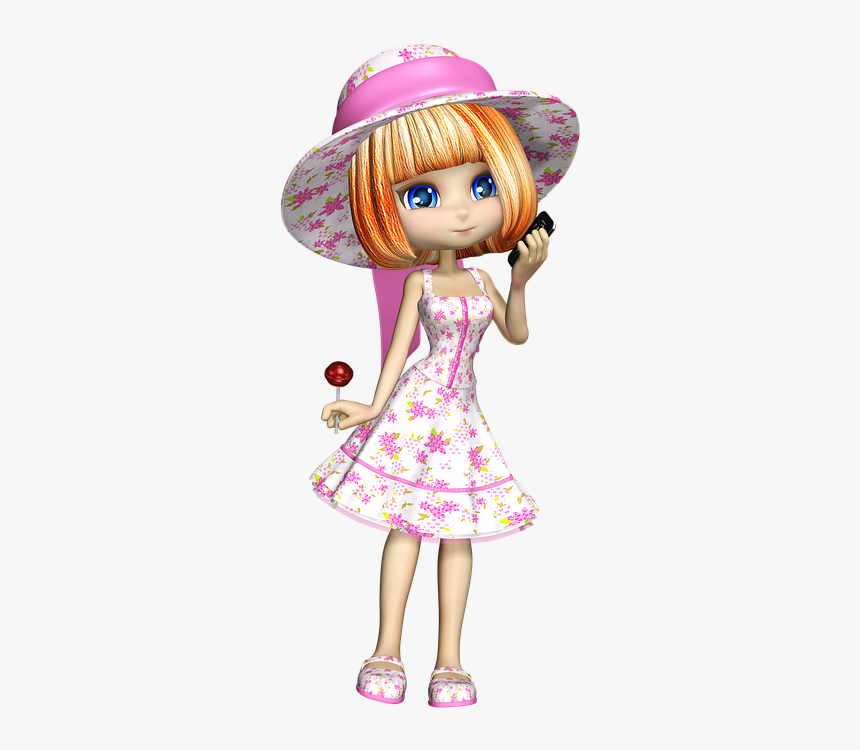 Download Child Girl Png Hd - Fashionable Cartoon Girl Png, Transparent Png, Free Download