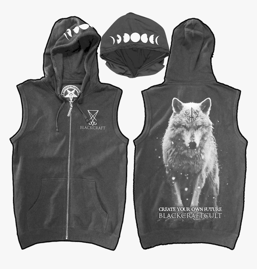 Sleeveless Zip Up Hoodie - Baron Corbin Wolf T Shirt, HD Png Download, Free Download