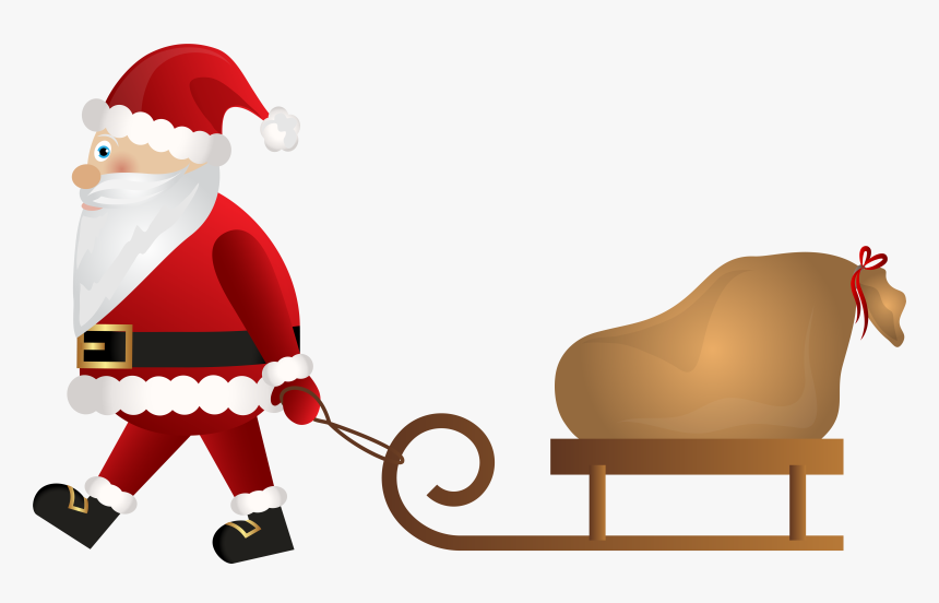 Transparent Mrs Claus Png - Santa Claus Sleigh Clip Art, Png Download, Free Download