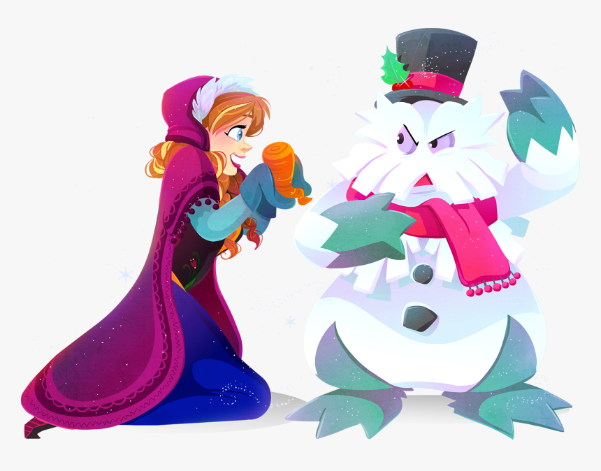 Disney Pokemon Crossover Anna Frozen E Abomasnow Por - Pokemon And Disney, HD Png Download, Free Download