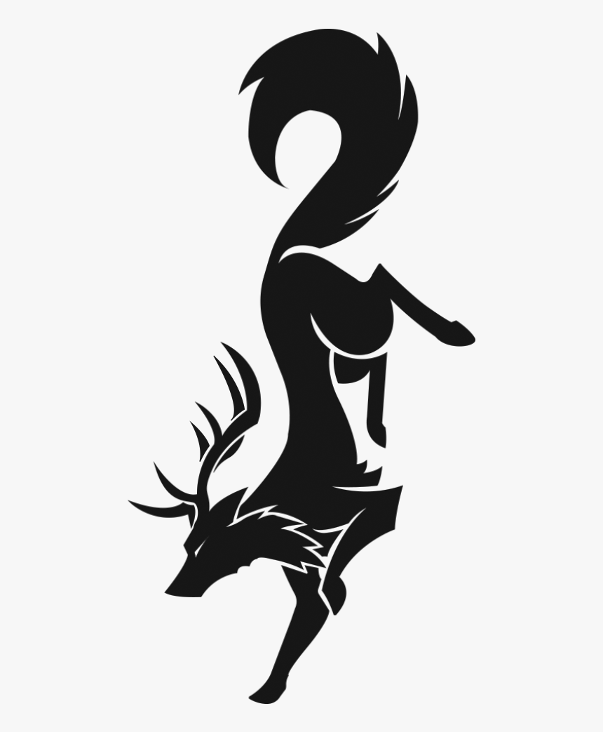 Gray Wolf Deer Sigil Art Drawing - Arizona Fur Con, HD Png Download, Free Download