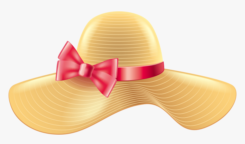 Vector Designer Straw Sun Fashion Hat Women Clipart - Transparent Background Sun Hat, HD Png Download, Free Download