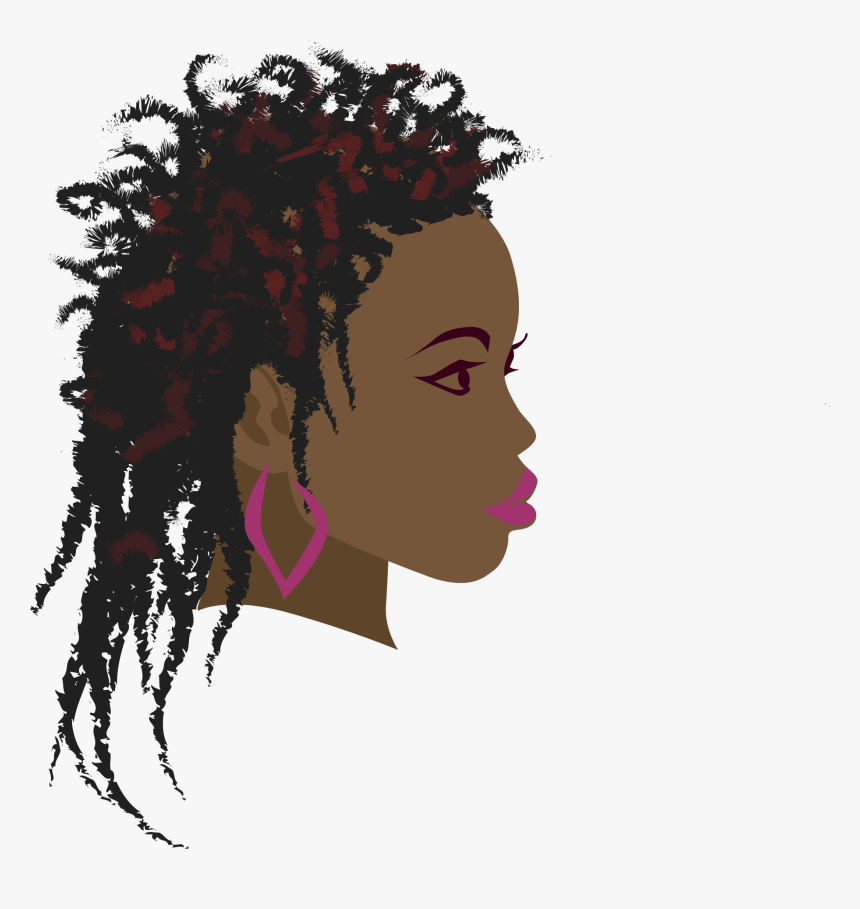 Collection Of Free Africa Drawing Afro Download On - Black Hair Icons Braids, HD Png Download, Free Download