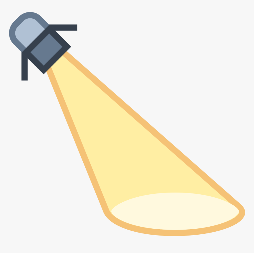 The Icon Is A Picture Of A Spotlight - Illustration, HD Png Download, Free Download