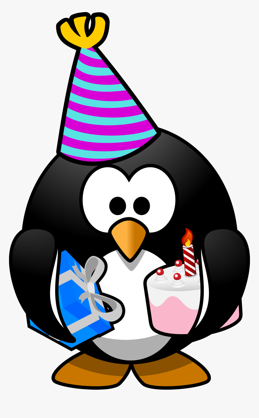 Clipart - Birthday Penguin Clipart, HD Png Download, Free Download