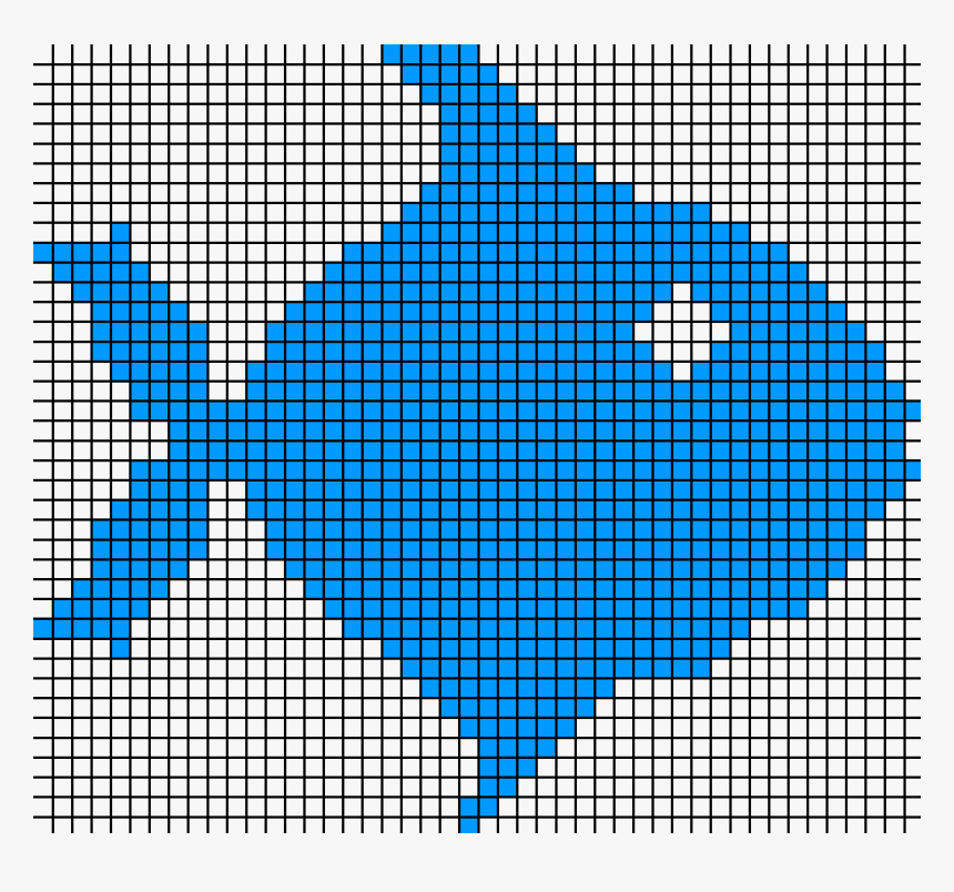 Raster Graphic Fish 40x46squares Hdtv-example - Grafika Bitmapowa, HD Png Download, Free Download
