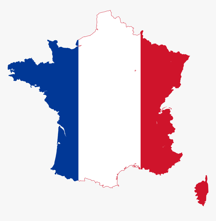 Map Of France French Flag Png Free Picture - French Culture And Civilisation, Transparent Png, Free Download