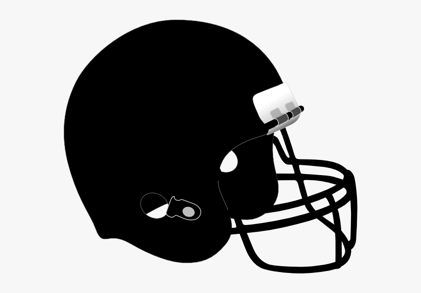 Black Football Helmet Png- - Football Helmet Clipart Black, Transparent Png, Free Download