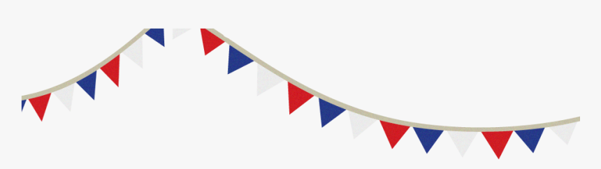 Red,white,blue Bunting - Red White Blue Bunting Clipart, HD Png Download, Free Download