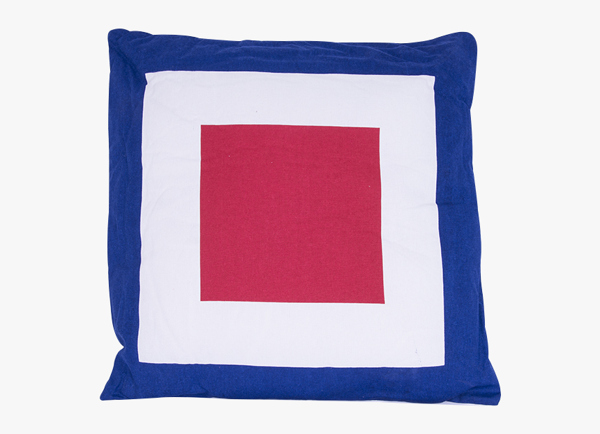 Red Square Png -blue White And Red Square Cushion, - Throw Pillow, Transparent Png, Free Download