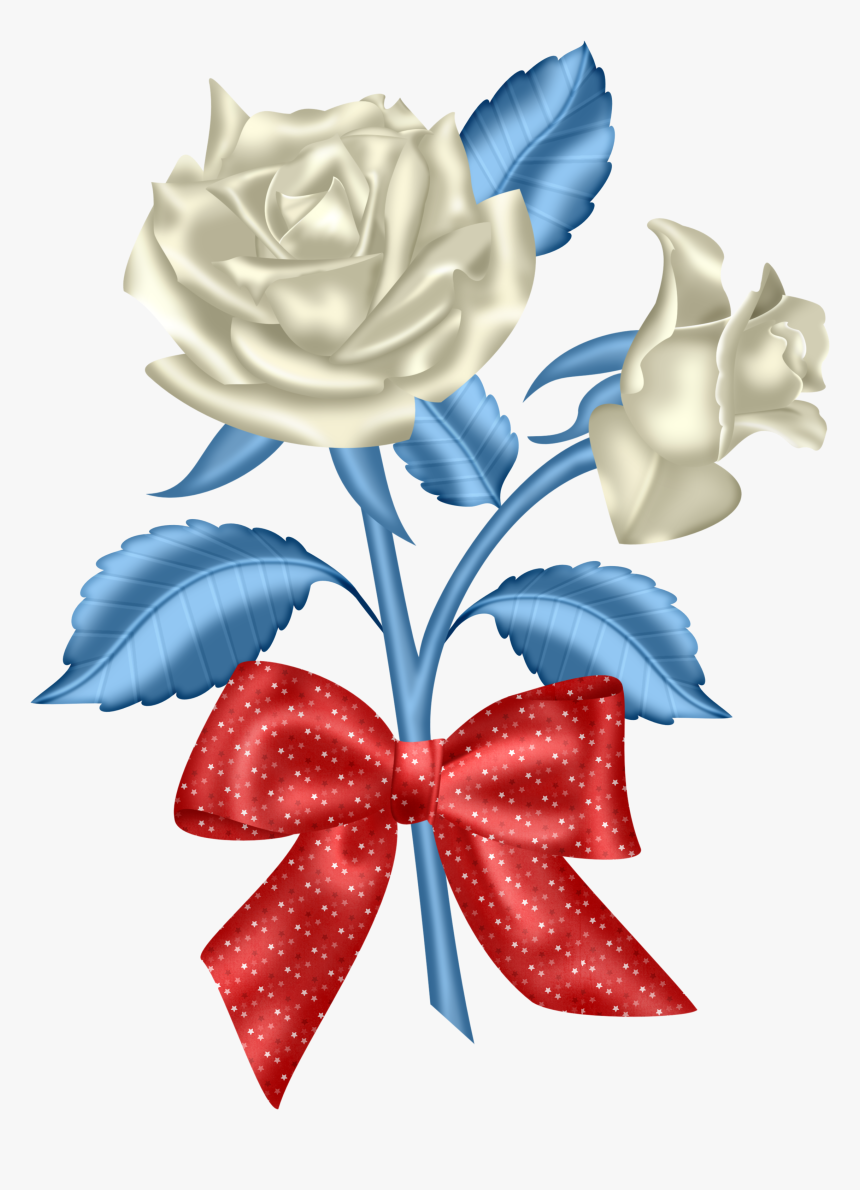 Transparent Red White And Blue Png - Beautiful Flower Clipart Png, Png Download, Free Download