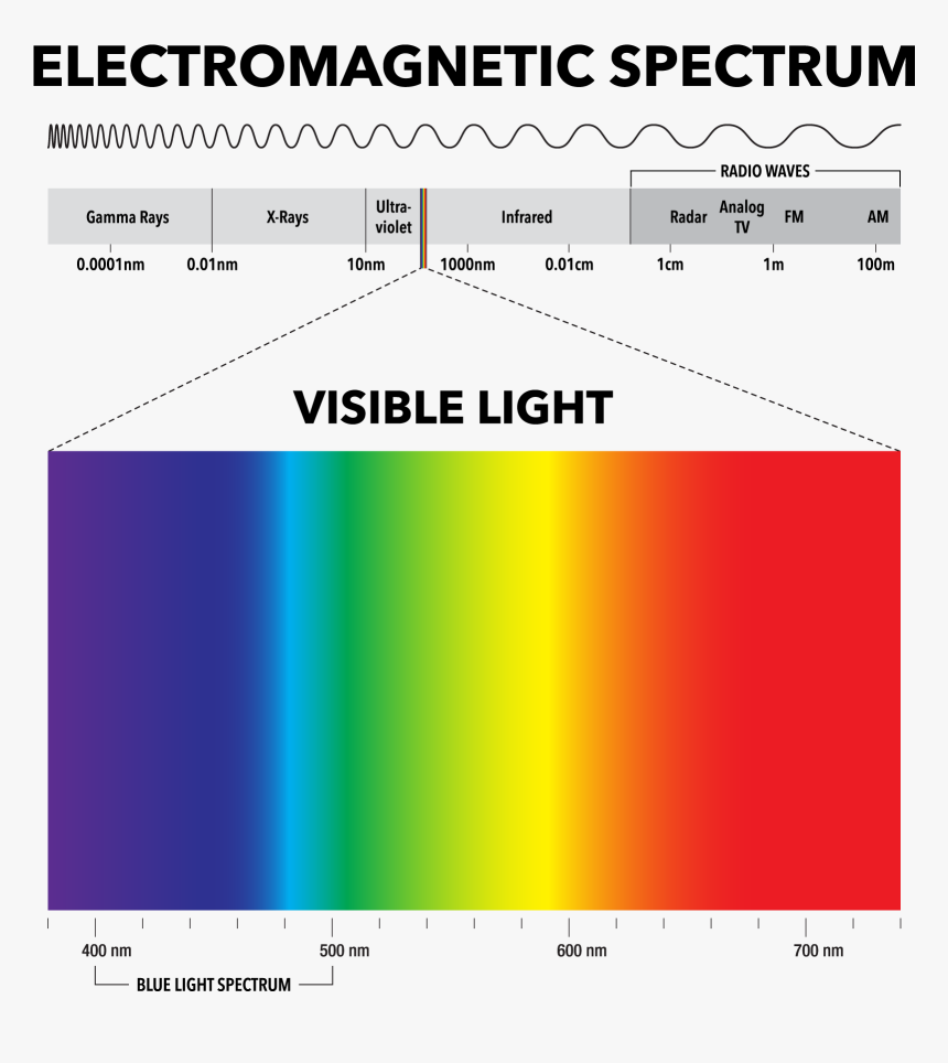 Digital Lenses Blue Light Spectrum - Light Spectrum Png, Transparent Png, Free Download