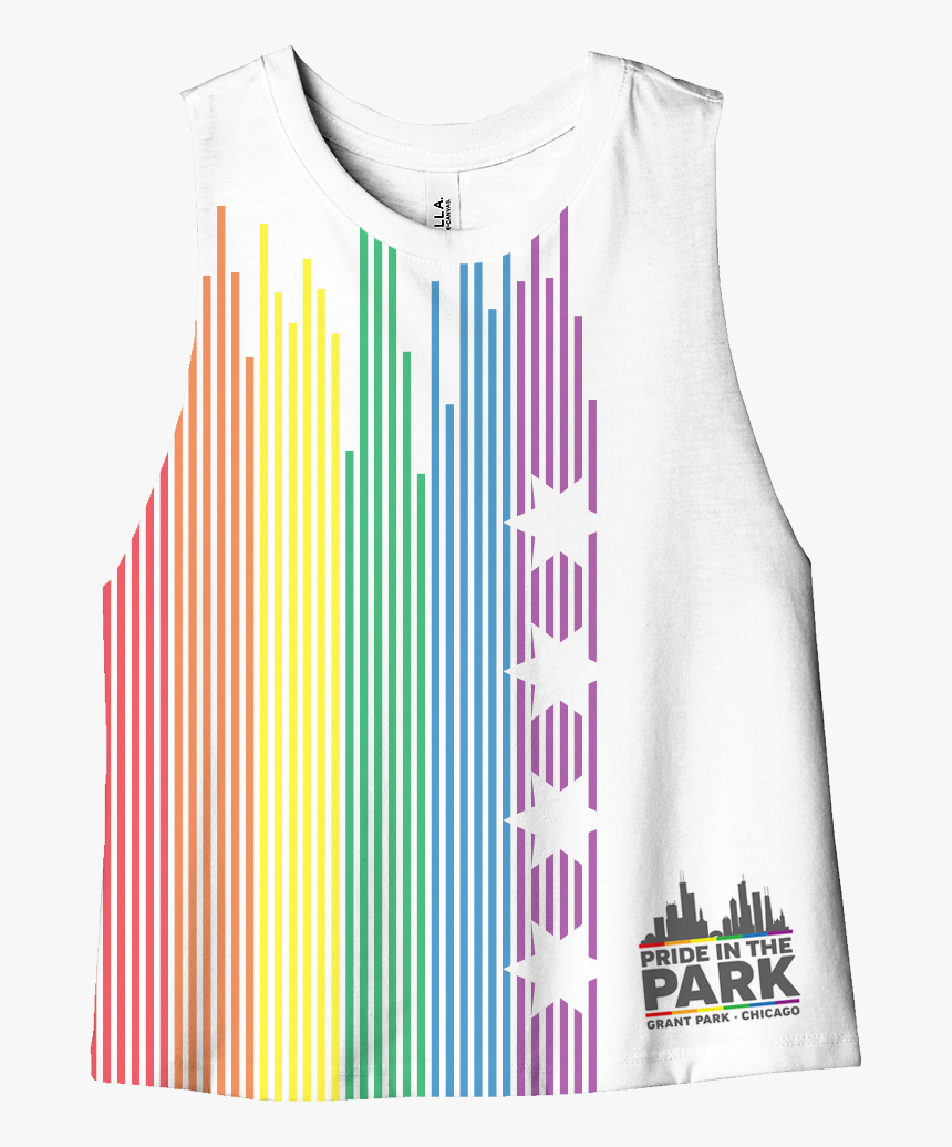 Pride In The Park Pinstripe Crop Tank Image - Active Tank, HD Png Download, Free Download