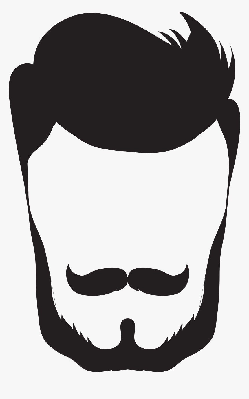 Goatee Drawing Simple Clipart Black And White - Free Beard Png Transparent, Png Download, Free Download