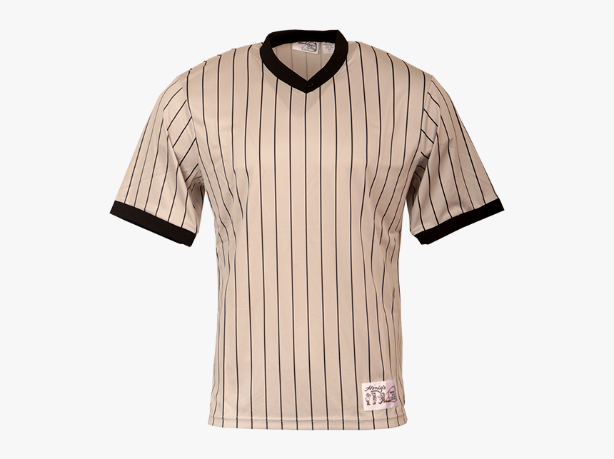 Gray Pinstripe V Neck Shirt - Baseball Uniform, HD Png Download, Free Download