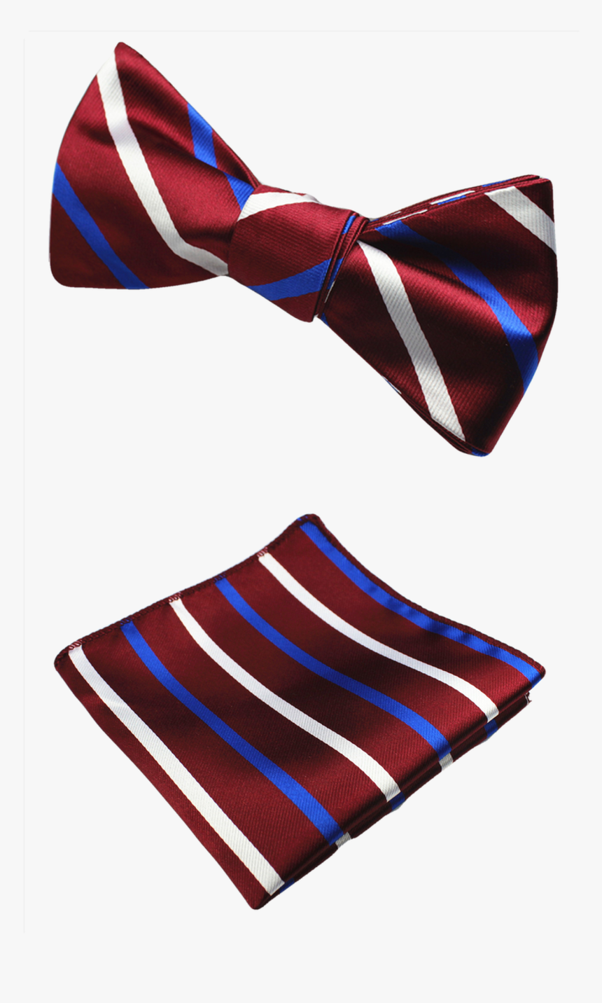 Red, White,blue Bow Tie And Pocket Square - Flag, HD Png Download, Free Download