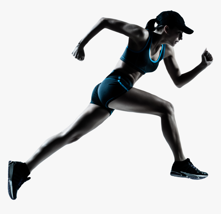 Running Woman Clip Art - Person Running Transparent Background, HD Png Download, Free Download