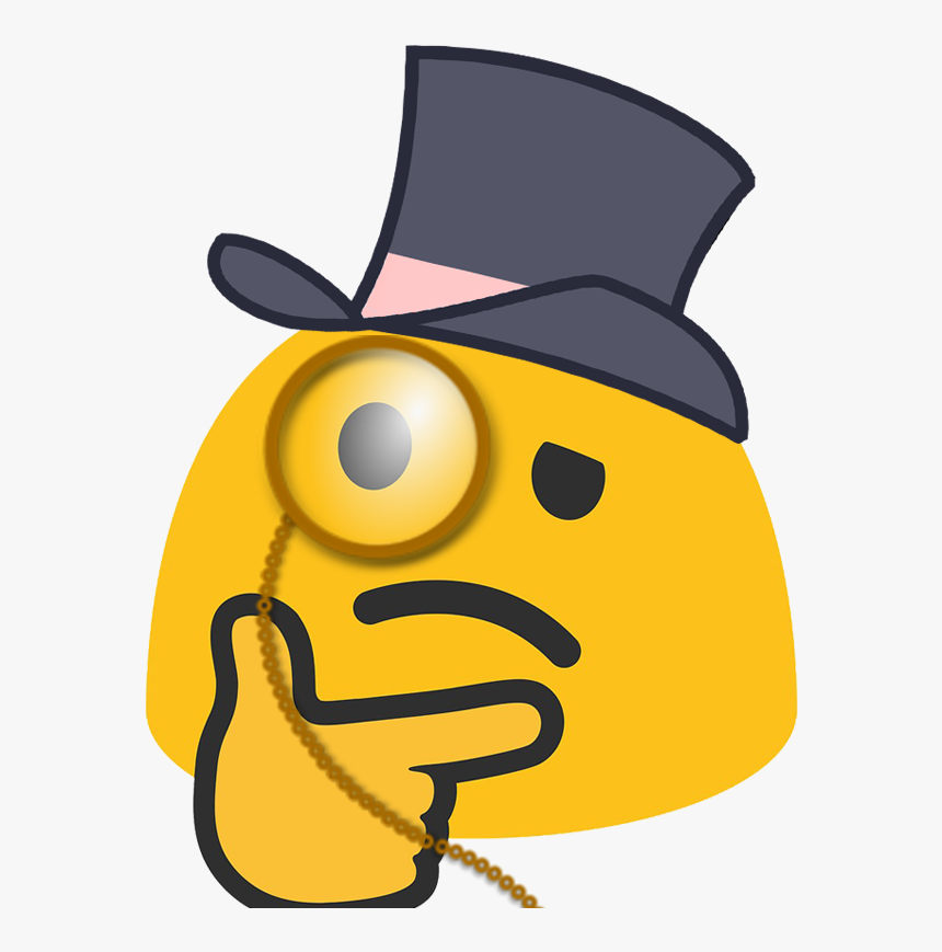 Top Hat Thinking Emoji, HD Png Download, Free Download