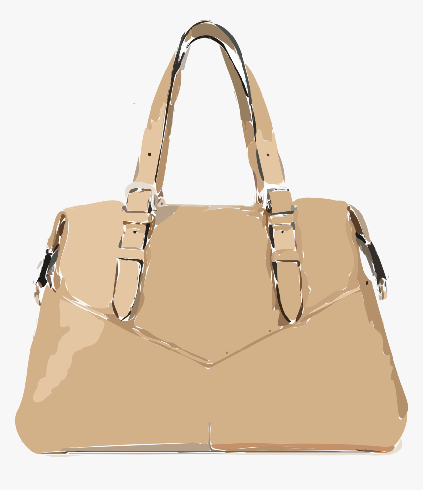 Handbag Leather Tan Tote Bag - Beige Purse Transparent Png, Png Download, Free Download