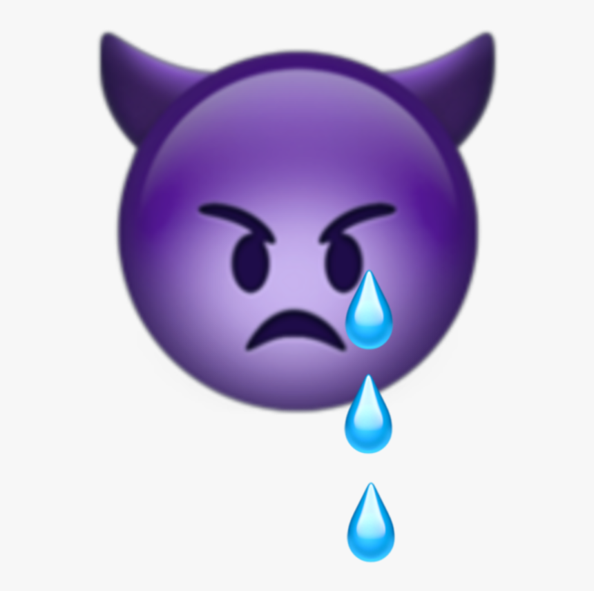 #milukyun #iphone #iphoneemoji #emoji #emojis #devil - Devil Emoji Png, Transparent Png, Free Download