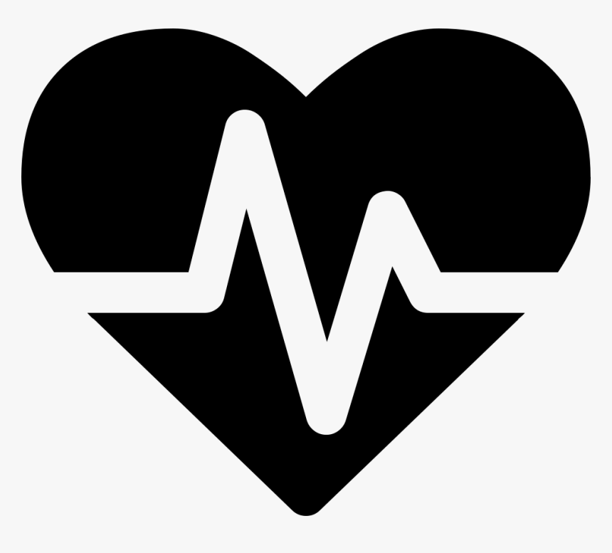 Heartbeat Clipart Football - Heart With Heartbeat Icon, HD Png Download, Free Download