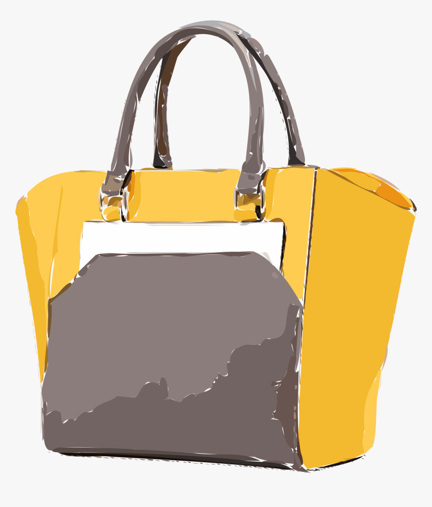 Yellow Tan Leather Leather Bag Clip Arts - Leather, HD Png Download ...