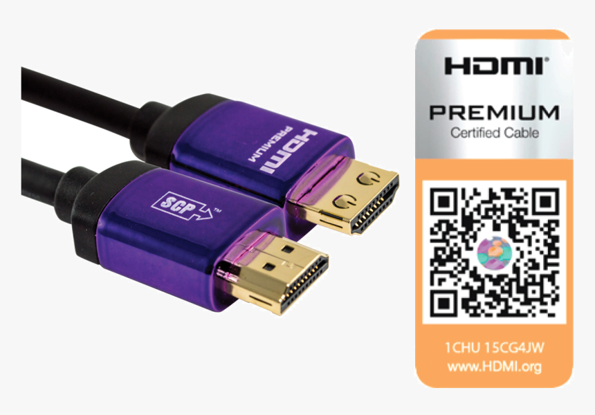 5m Premium Certified 4k Ultrahd Hdmi Cable - Premium Certified Hdmi Cable, HD Png Download, Free Download