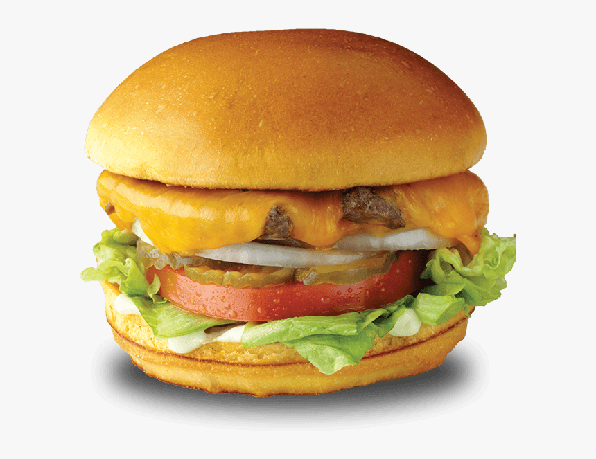 Cheeseburger With Lettuce And Tomato, HD Png Download, Free Download