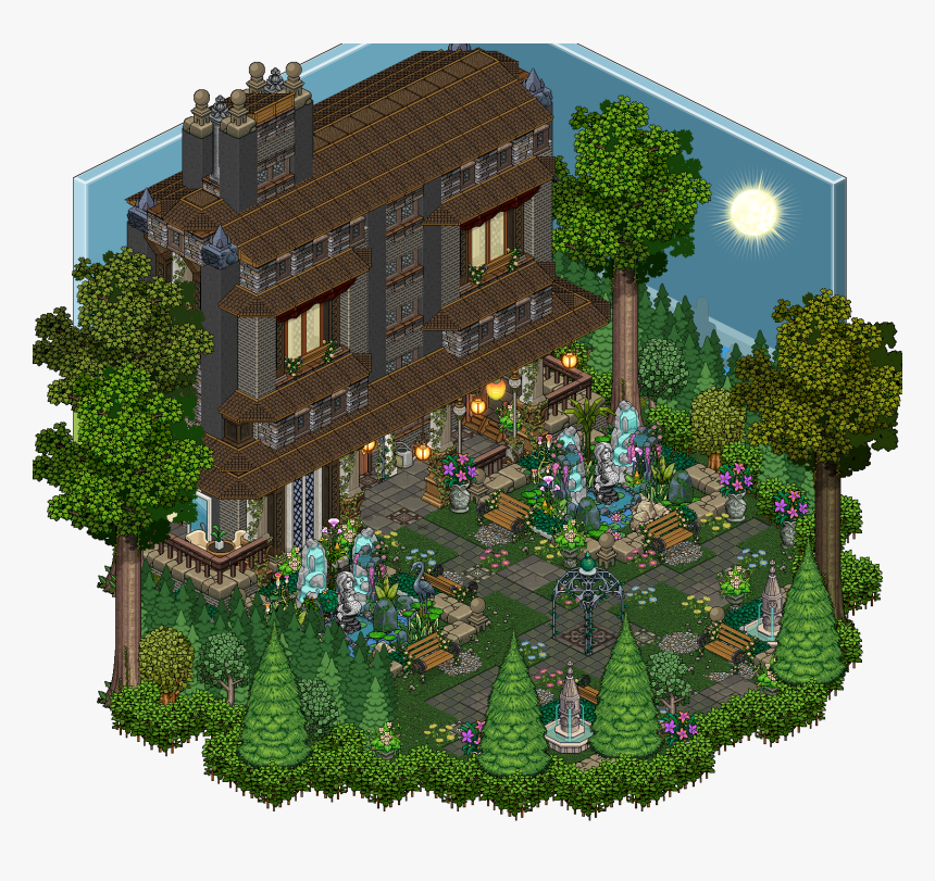 Mansion Habbo Minecraft Plan House Free Png Hq Clipart - Mansion Habbo, Transparent Png, Free Download