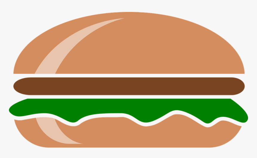 Hamburger, Fast-food, A Sandwich, Eating, Food, Eat - Logo Hamburger Dessin, HD Png Download, Free Download