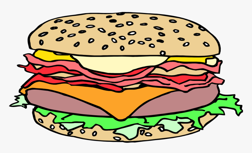 Cheese Burger Clip Art Vector - Clip Art, HD Png Download, Free Download