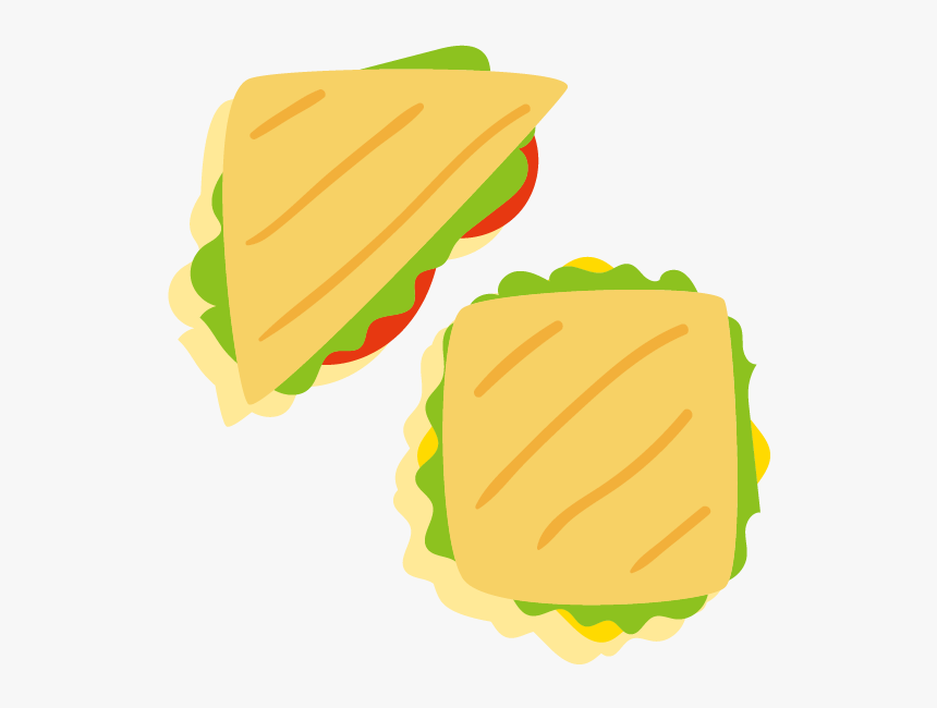Panini Hamburger Club Sandwich Submarine Sandwich Fast - Clipart Panini, HD Png Download, Free Download