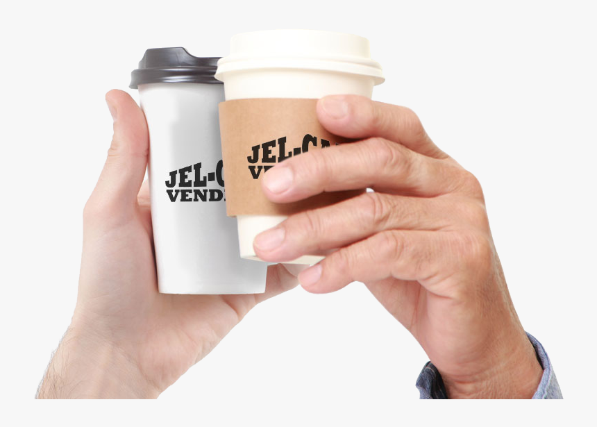 Two Generations Holding Paper Coffee Cups - Bottle, HD Png Download, Free Download