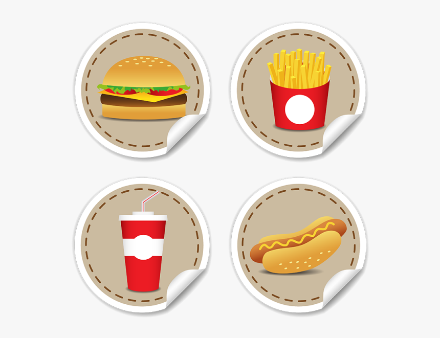 Transparent Burger And Fries Clipart - American Food Vector Png, Png Download, Free Download