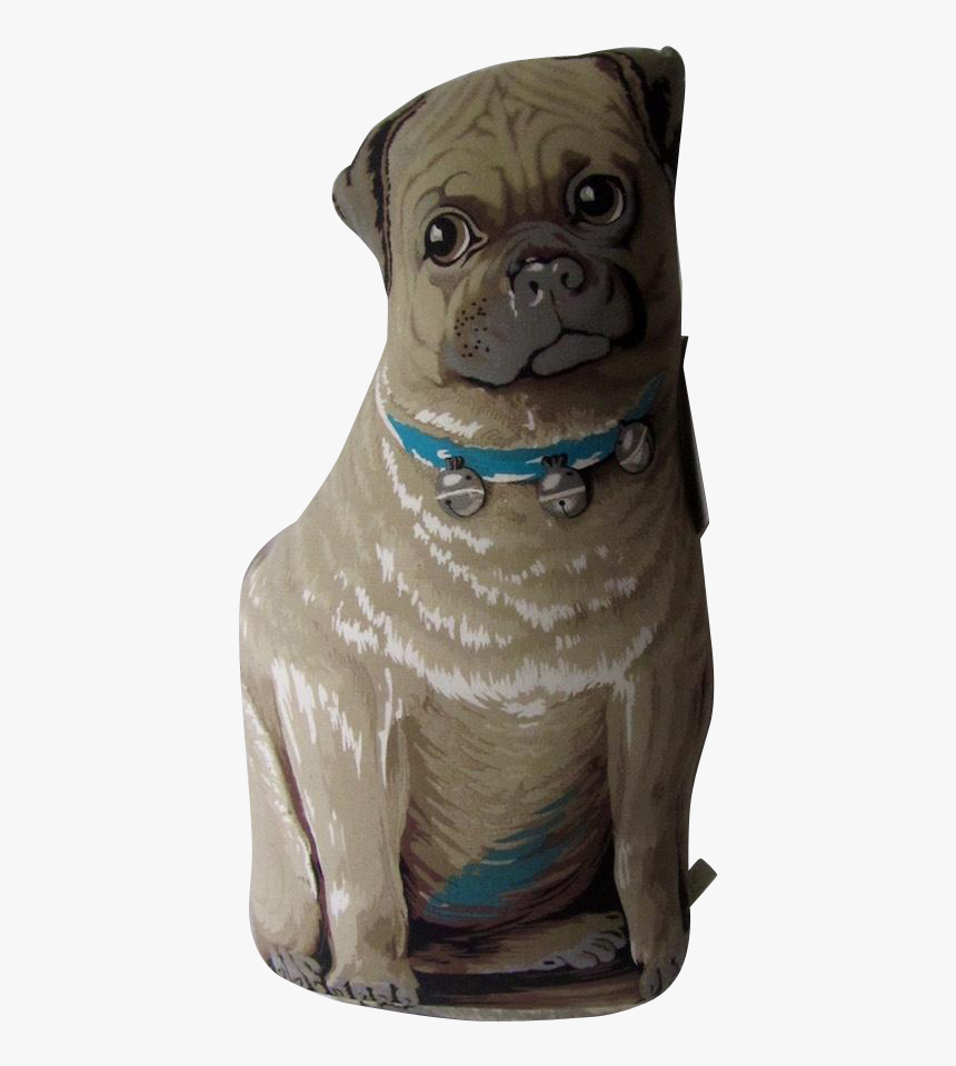 Vintage Rag Doll Pug Stuffed Doorstop Toy Works - Pug, HD Png Download, Free Download