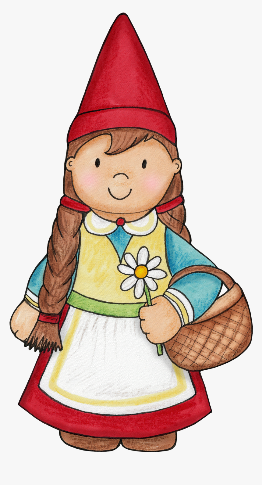 Clip Art Garden Gnome Openclipart Vector Graphics - Girl Gnome Clipart, HD Png Download, Free Download