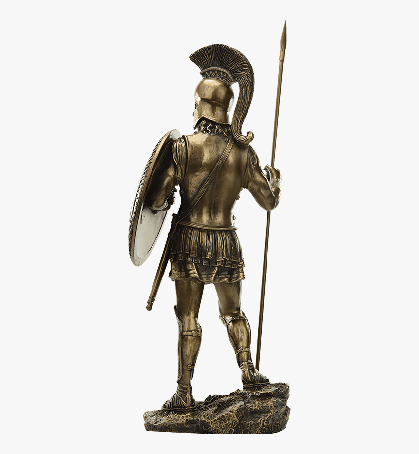 Spartan Warrior With Spear And Hoplite Shield Statue - Historical Spartan Armor, HD Png Download, Free Download