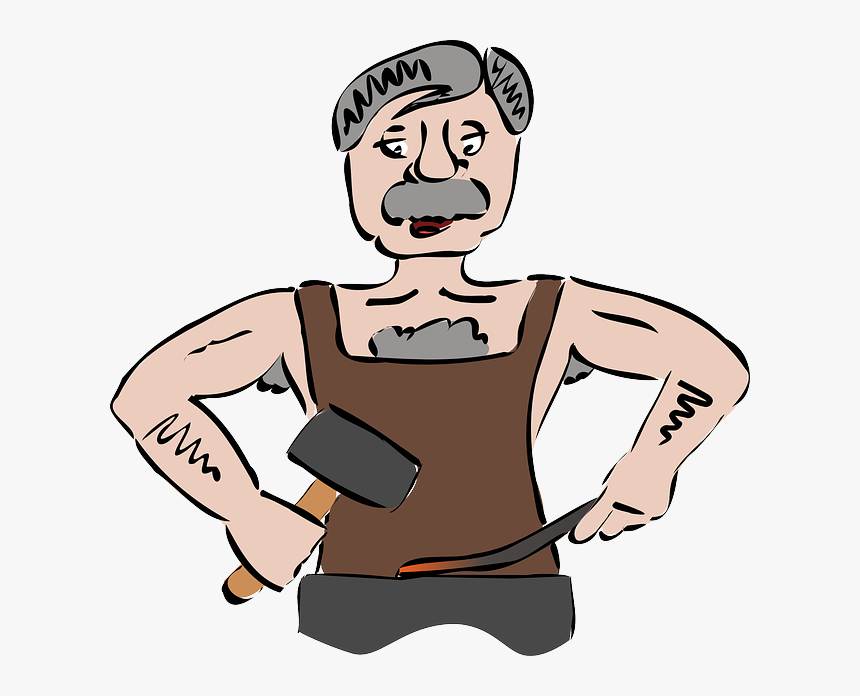 Blacksmith Smith Forger - Blacksmith In Clip Art, HD Png Download, Free Download