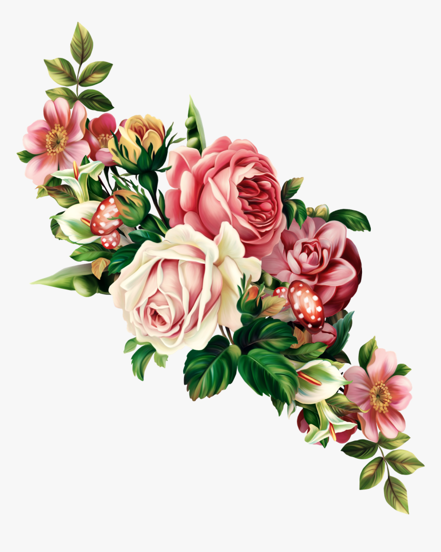 Peach Flower Clipart Floral Swag - Flower Png, Transparent Png, Free Download