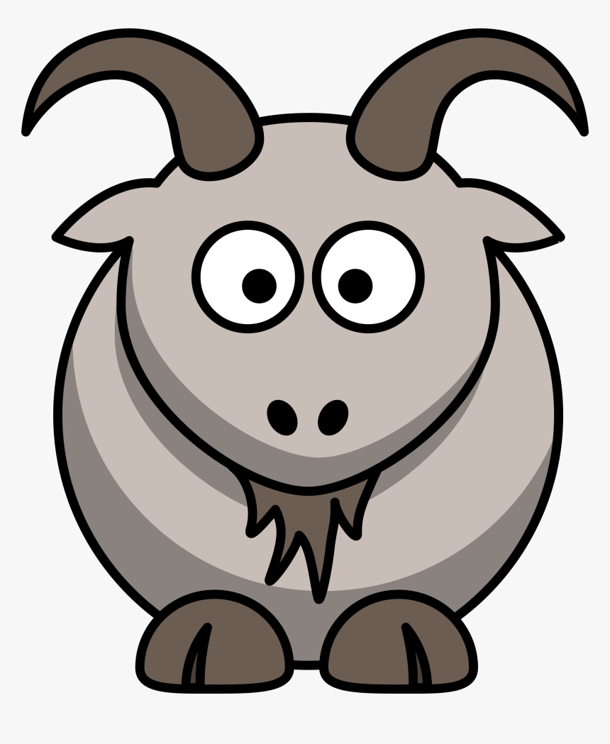 Transparent Ram Animal Clipart - Cartoon Goat Clipart, HD Png Download, Free Download