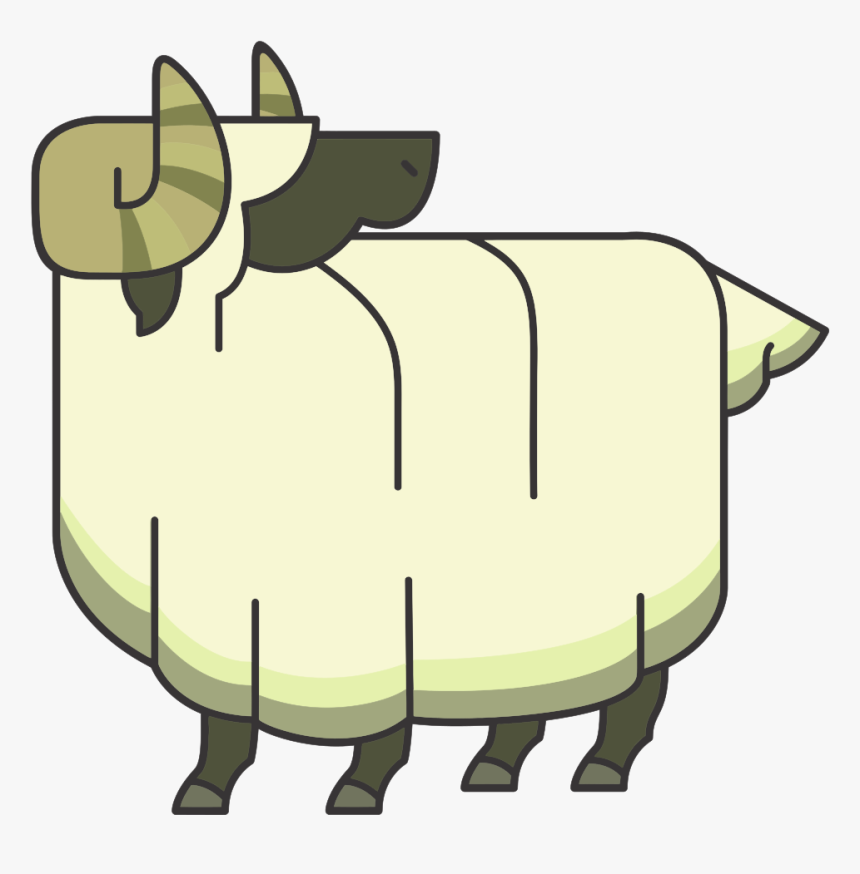 Stylized Cartoon Ram - Cartoon Ram Png, Transparent Png, Free Download