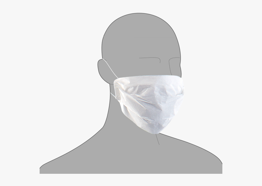 White Face Mask - Hygiene Mask Png, Transparent Png, Free Download