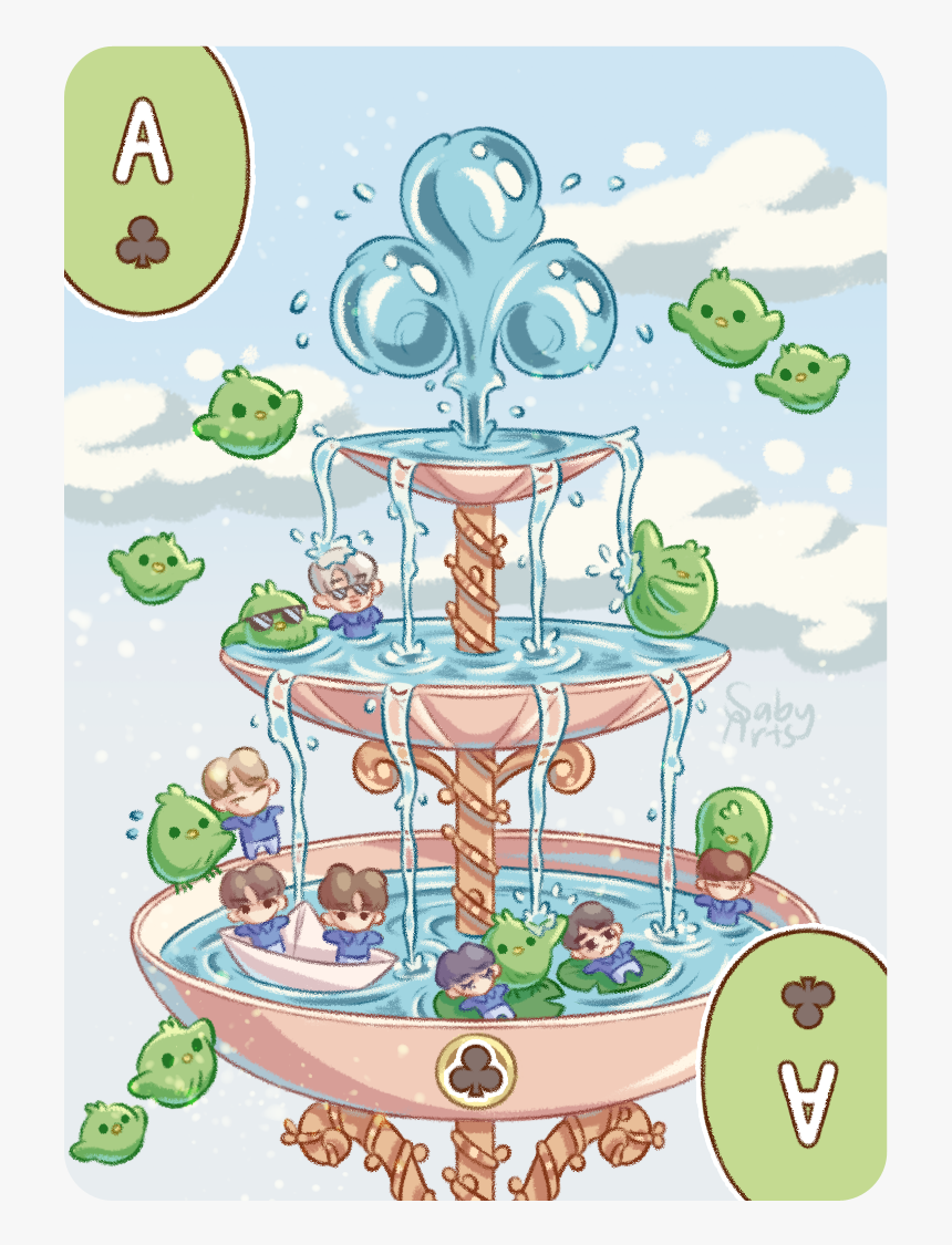 Welcome To The Got7 Bird Bath🐣🌊 - Cartoon, HD Png Download, Free Download