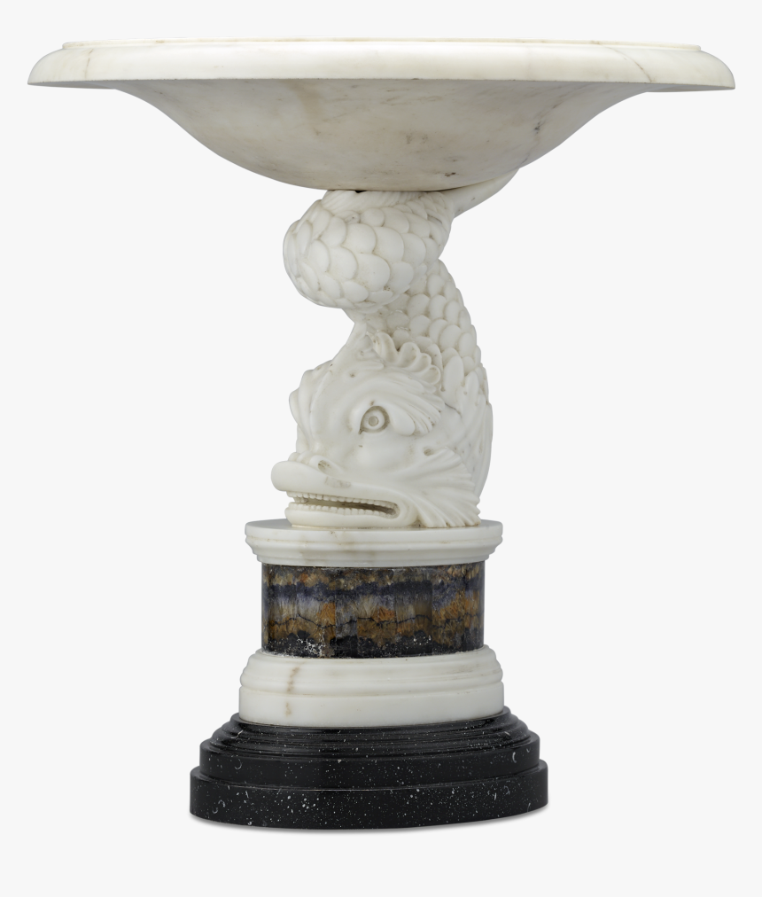 George Iii Marble And Blue John Dolphin Tazza - Statue, HD Png Download, Free Download