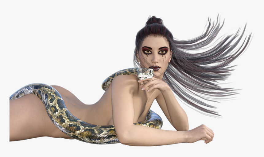 Woman, Snake, Fantasy, Femininity, Sexy, Amazone - Sexy Snake Woman, HD Png Download, Free Download