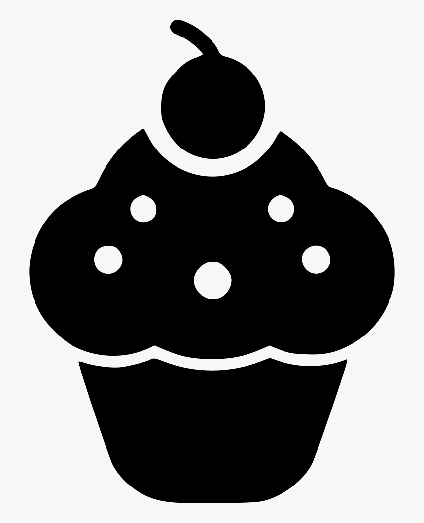 Cherry Cupcake - Cupcake Cherry Icon Transparent, HD Png Download, Free Download