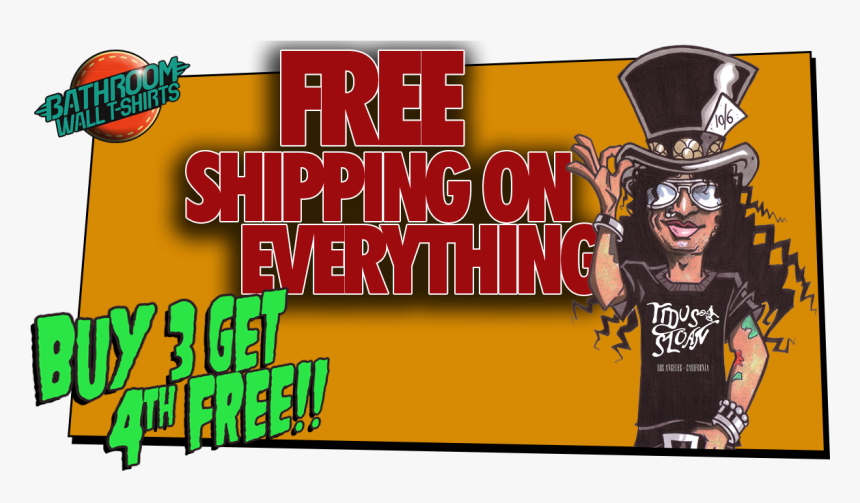 Guns N Roses T Shirts Slash T Shirts - Cartoon, HD Png Download, Free Download