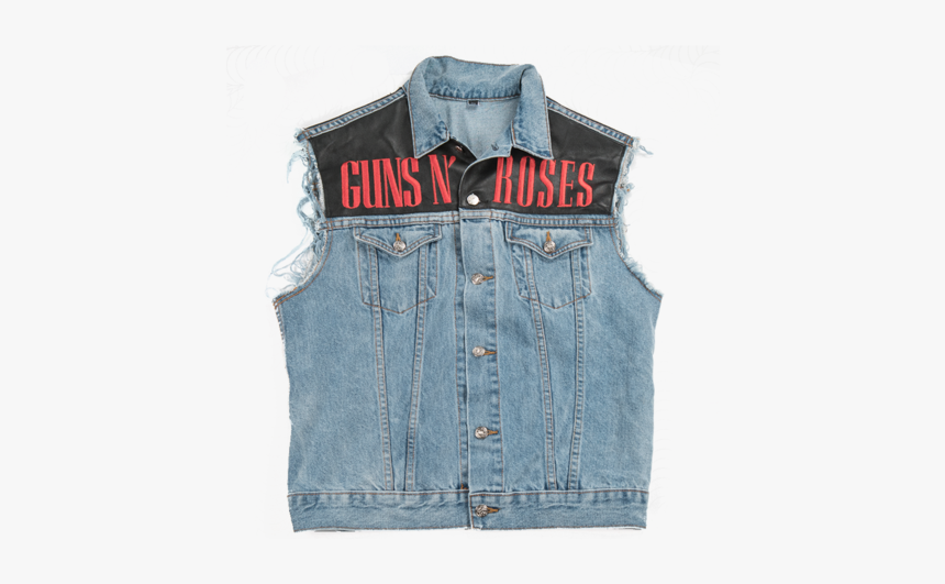 Guns N Roses Denim Vest, HD Png Download, Free Download